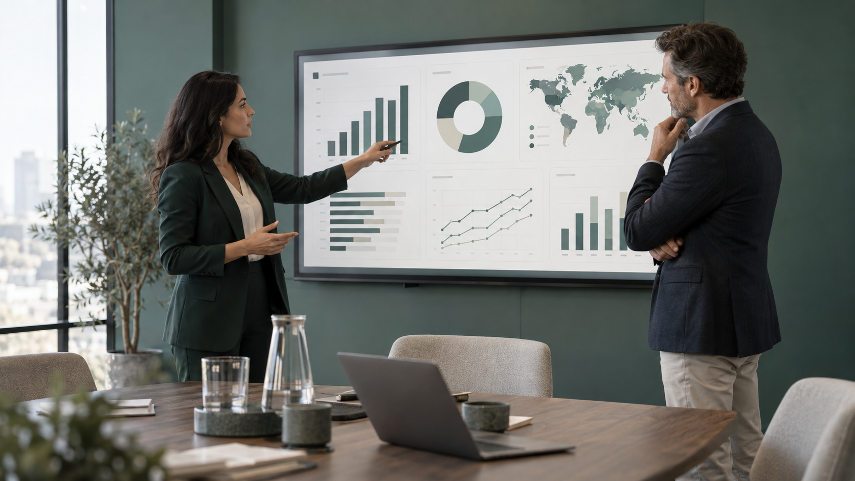 Consultant and ecommerce leader discussing partner performance trends