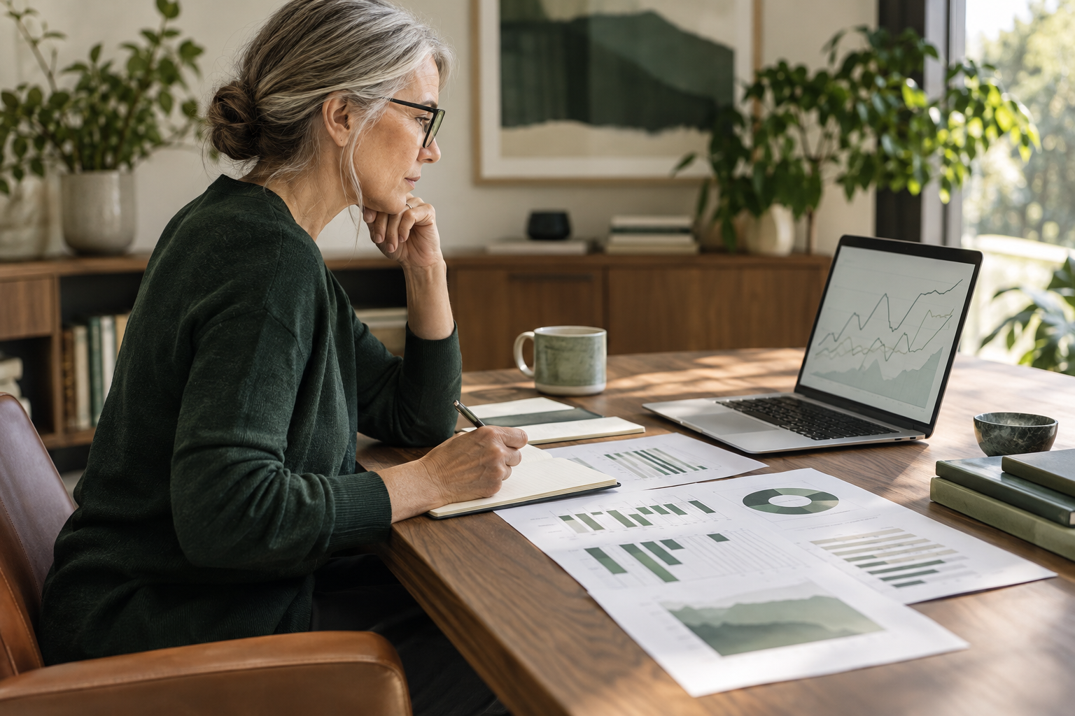 Senior analyst interpreting partner and campaign performance charts